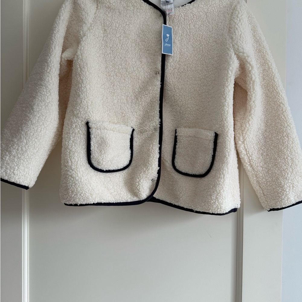 New Jacadi girl Jacket with Black Trim size 12
